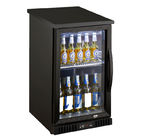 Refrigerador pintado de la barra de la parte posterior del acero, refrigerador de la bebida de la barra con la iluminación llevada opcional