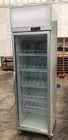 Refrigerador vertical de la bebida de la sola puerta del supermercado del refrigerador de la exhibición de la bebida