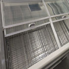 Congelador del gabinete de la isla de la combinación del congelador del supermercado para el marisco del helado