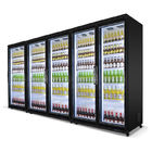 Congelador de refrigerador de cristal de la exhibición de la bebida de la puerta 2000L del colmado