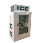 Expendidora automática de cristal comercial del almacenaje del hielo de la puerta con el enfriamiento de la fan