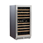 Bodega permanente libre del refrigerador de vino de la zona dual del refrigerador del vino del compresor de 165 botellas