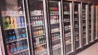Equipo de refrigeración comercial de la cerveza de 3 puertas del refrigerador vertical de la bebida