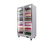 Refrigerador de cristal de la puerta de la bebida comercial, 1 refrigerador vertical de la exhibición de la puerta
