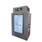 Refrigerador de cristal comercial del cubo de hielo del congelador del almacenaje del hielo de la puerta en venta