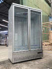 Congelador de cristal de la puerta del escaparate vertical de la calidad de Hihg para el helado con la luz llevada