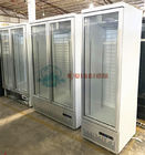 refrigerador de congelación del escaparate del refresco 400L de la bebida del refrigerador vertical de la exhibición en venta