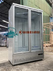 Refrigerador vertical de la energía suave de la alta capacidad de la bebida del refrigerador 3 de la exhibición de cristal transparente fría comercial de la puerta para el beverag