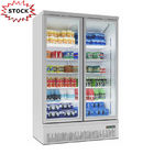 Refrigerador y congelador de cristal de enfriamiento rápidos del supermercado del refrigerador del soporte de exhibición del refrigerador de la puerta