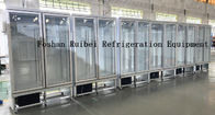 Vitrina vertical de /refrigeration del refrigerador del refrigerador comercial de la puerta doble