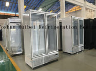 220V 1 2 3 4 refrigerador vertical 1000L de la exhibición de la puerta R290 para el supermercado