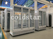 Congelador de refrigerador más fresco vertical del refrigerador de la exhibición de la bebida de cristal de las puertas del precio de fábrica 3