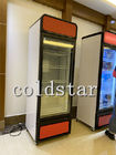 Escaparate vertical del congelador de la puerta de -22C del helado de la exhibición del refrigerador del refrigerador de cristal comercial del supermercado