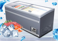 Tipo caliente congelador de cristal de Aht de la refrigeración del supermercado de la venta del helado de la isla con el certificado