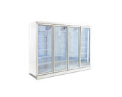 Congelador vertical de la exhibición de la puerta de la situación comercial multi de la baja temperatura