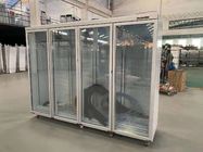 Congelador vertical de la exhibición de la puerta de la situación comercial multi de la baja temperatura