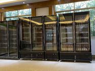Refrigerador modificado para requisitos particulares de la exhibición del vino, refrigerador del vino del acero inoxidable con la iluminación llevada