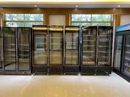 Gabinete comercial del congelador de la puerta del refrigerador de cristal de la exhibición para el supermercado