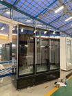 Congelador de cristal de la puerta del congelador -18~-22° del supermercado de la comida congelada del refrigerador vertical de la exhibición