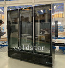 Refrigerador frío comercial de la cerveza de la barra de las puertas de la vertical 3 de la exhibición del refrigerador de la bebida