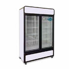 Congelador de cristal de la exhibición de la carne de la puerta del supermercado del refrigerador vertical del helado