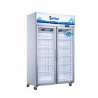 Congelador vertical montado superior de la exhibición del compresor con de alta calidad para el supermercado