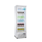 Congelador vertical Showcas de la puerta R290 de la bebida de la exhibición de refrigerador de las bebidas del refrigerador del refrigerador de cristal doble comercial del supermercado