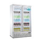 Escaparate vertical del refrigerador de la puerta de la bebida del refrigerador de cristal de la exhibición para el supermercado