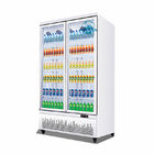 Exhibición de cristal auto-descongelada montante del congelador de refrigerador de la puerta del supermercado comercial para la bebida/la cerveza/la leche