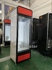 congelador vertical de la exhibición del solo de la puerta 450L de la bebida refrigerador de cristal comercial del escaparate
