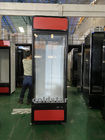 Automático descongele el refrigerador vertical de la exhibición de la puerta del congelador de cristal de la bebida