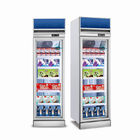Congelador vertical de cristal comercial del refrigerador 400L de la exhibición de la bebida del refrigerador de la puerta del equipo de refrigeración