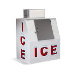 Sola expendidora automática comercial del almacenaje del hielo de la puerta con la etiqueta engomada