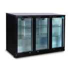 Refrigerador de cristal triple de la exhibición de la barra de la parte posterior de puerta