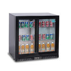 puerta de cristal del doble 220L debajo del refrigerador trasero contrario del refrigerador de la cerveza de la compra del refrigerador de la barra