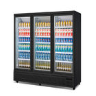 Refrigerador de la exhibición del refresco de la puerta de oscilación tres con el regulador de Digitaces
