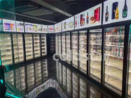 Refrigerador de la bebida de la puerta de Front And Rear Open Glass, refrigerador de la exhibición del refresco, refrigerador frío de la bebida del colmado