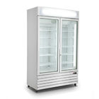 congelador vertical de la exhibición del escaparate del helado 800L