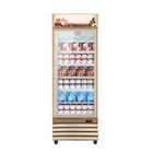 congelador vertical de Beverege del refrigerador de cristal de la puerta del supermercado 400L