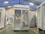 congelador vertical de la puerta 1000L del escaparate de cristal de la exhibición con el sistema de enfriamiento de la fan