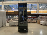 Refrigerador comercial de la exhibición, congelador vertical del solo helado de cristal de la puerta 450L del supermercado