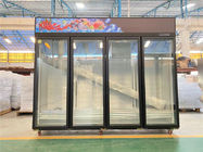 Escaparate de cristal vertical vertical comercial de la exhibición de la puerta del refrigerador y del congelador