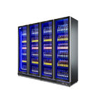 Refrigerador vertical comercial de la exhibición de la botella de cerveza con la puerta de cristal 4