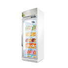 Puerta de cristal vertical del congelador de refrigerador de la exhibición del escaparate de los grados del anuncio publicitario -22