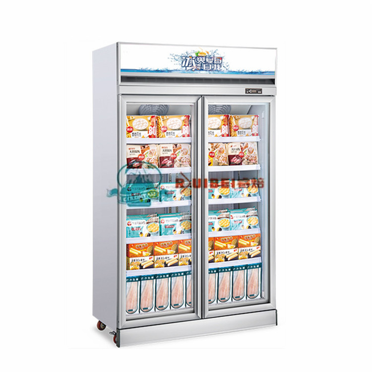 Vitrina vertical de cristal del congelador del equipo de refrigeración