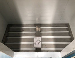 Congelador comercial de acero pintado del hielo con talla 2 superior del sistema de refrigeración del soporte OEM