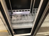 Refrigerador de cristal de la exhibición de la puerta del refrigerador vertical de la barra LED