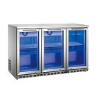 Refrigerador trasero de acero inoxidable de la exhibición de la cerveza de la barra de 3 puertas