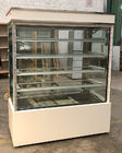 Refrigerador de la exhibición de la panadería, puerta de cristal de desplazamiento del 1.2M Cake Showcase Back