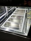 El congelador de cristal curvado 16 del escaparate del helado critica color modificado para requisitos particulares 1510*1100*1280m m